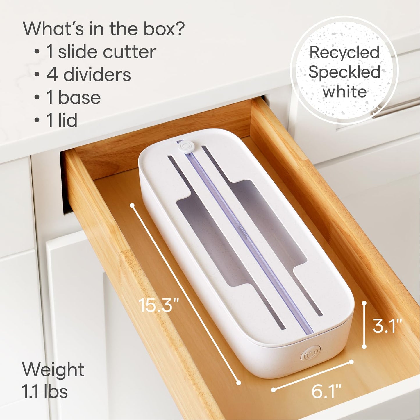 YouCopia StoraRoll 2-in-1 Wrap Dispenser and Drawer Organizer