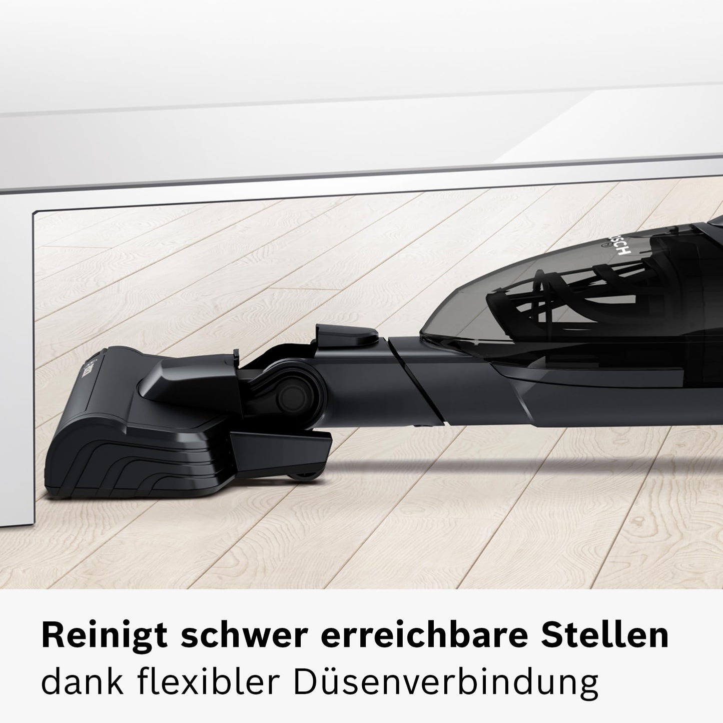 Bosch BBHF220 2-in-1 Vacuum Cleaner Broom, Black