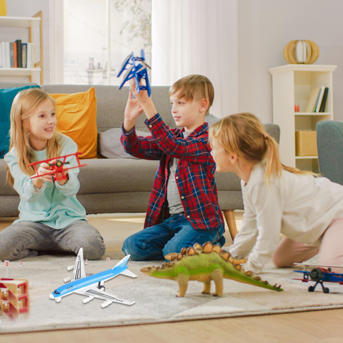 ZPLASK Metal Pull Back Toy Aeroplane for Kids