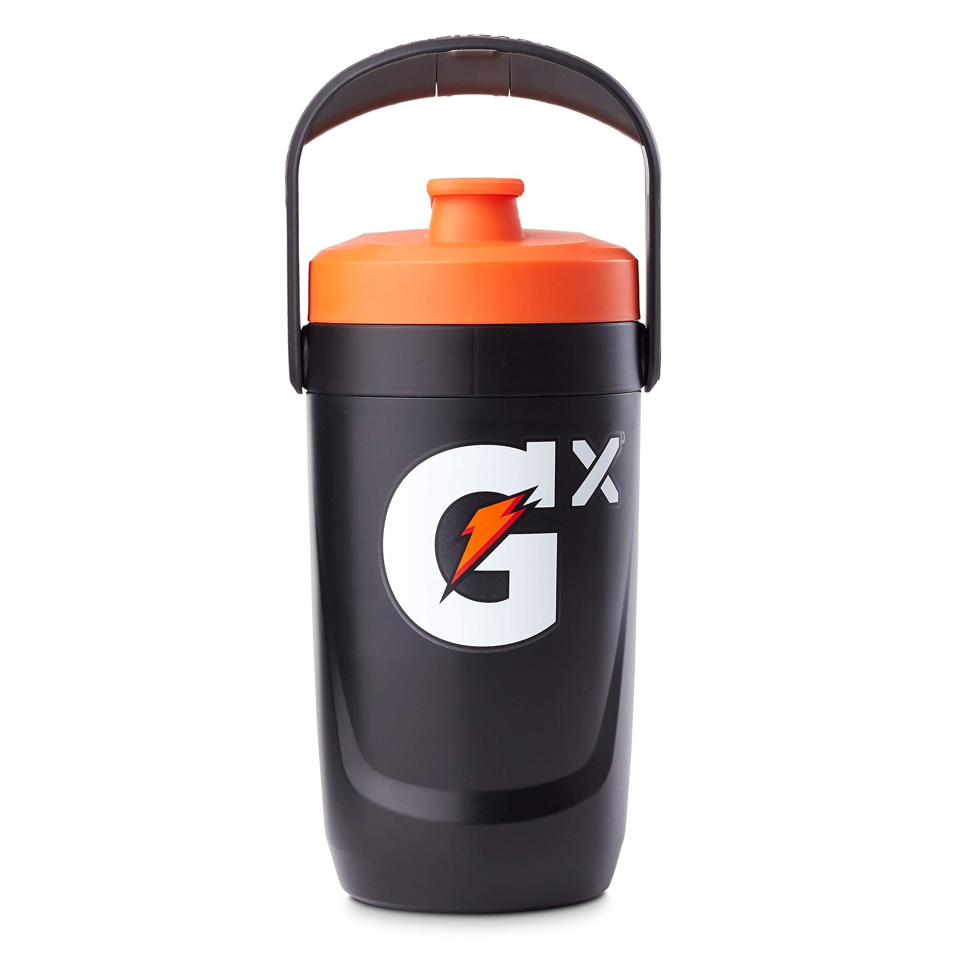 1.8L Gatorade Gx Jug in black with leak-proof flip cap and pod piercer