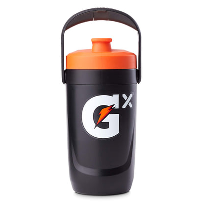 1.8L Gatorade Gx Jug in black with leak-proof flip cap and pod piercer
