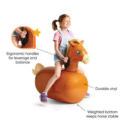 HearthSong Hop 'n Go Horse Inflatable Ride-On