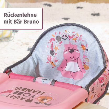 BABY Born Table Seat for Dolls, Practical and Hygienic