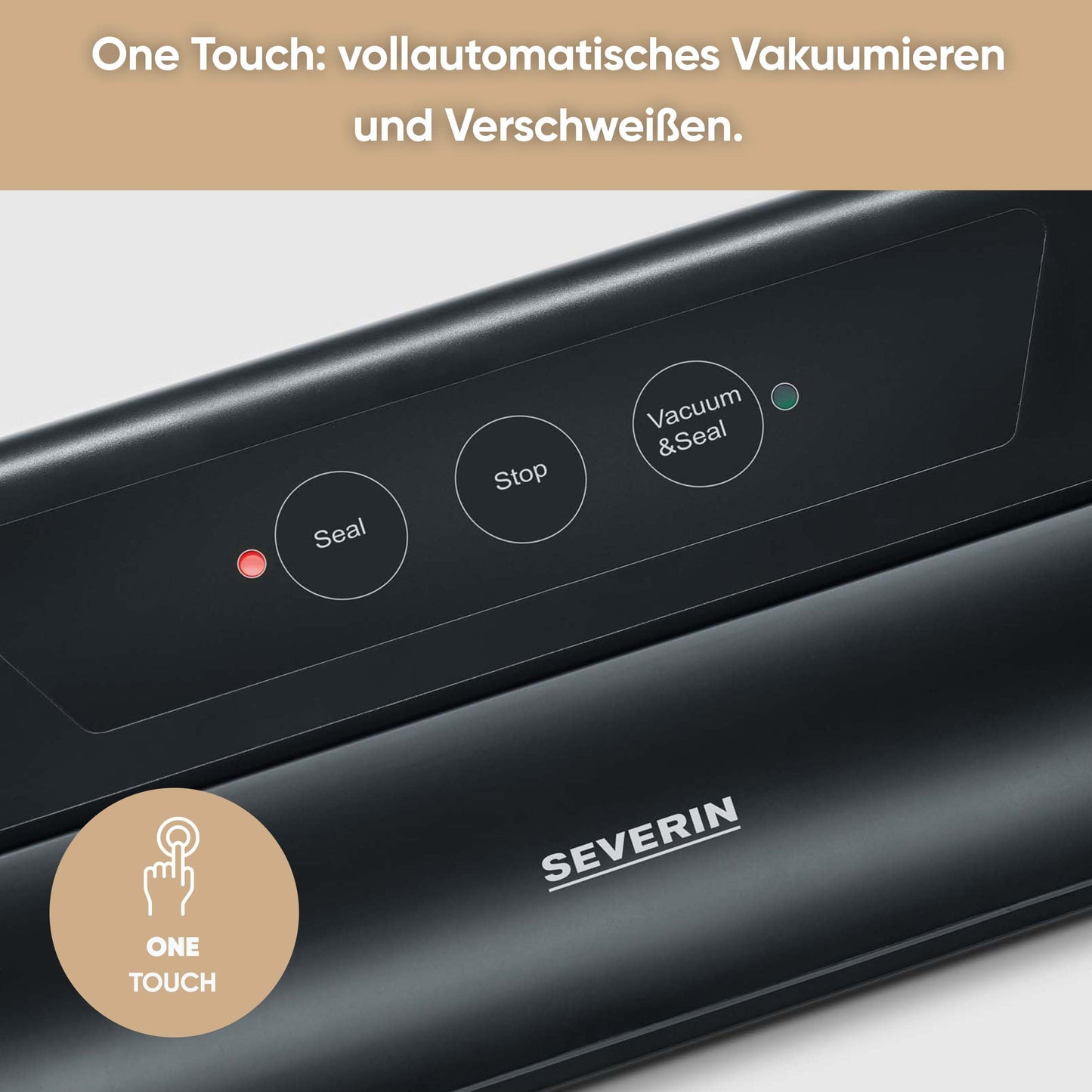 SEVERIN FS 3610 Vacuum Sealer with 10 Bags, Fully Automatic