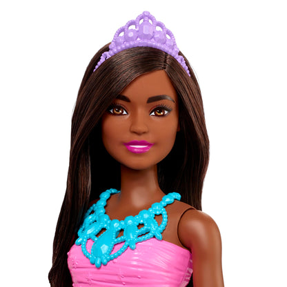 Barbie Fantasy Princess Doll in Pink and Purple Dress