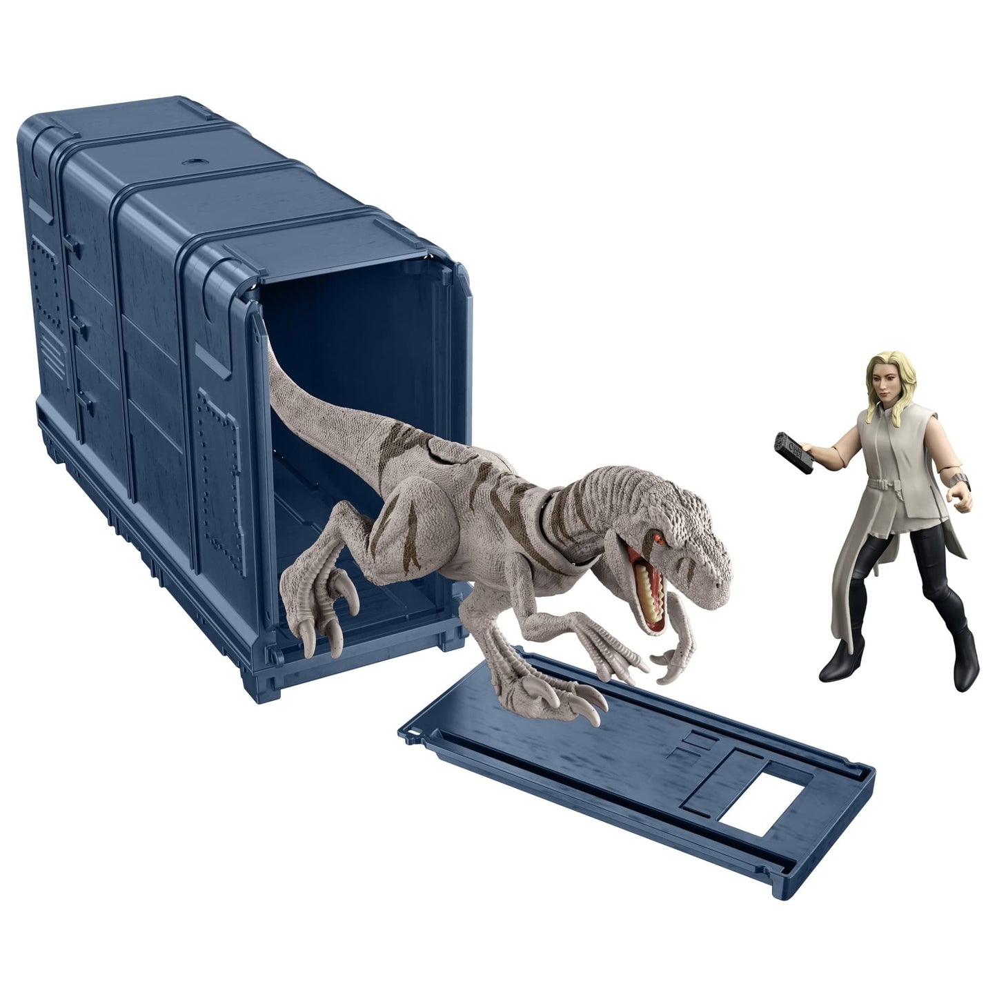 Mattel Jurassic World Cage and Furious Dinosaur Set with Exclusive Soyona Figure