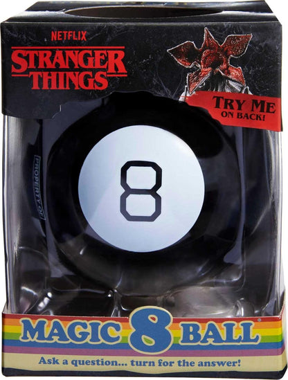 Stranger Things Limited Edition Magic 8 Ball with red color and Elf character