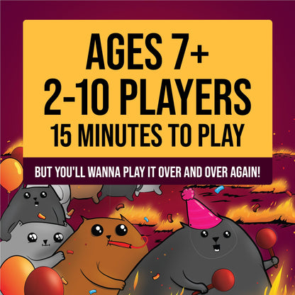 Exploding Kittens Party Box Card Game for Up to 10 Players