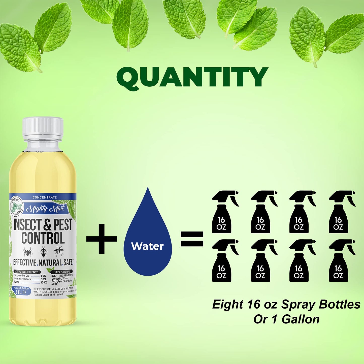Mighty Mint 8 oz Peppermint Insect and Pest Control Concentrate