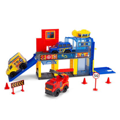 Dickie Toys SOS Mini Rescue Station with 3 Mercedes-Benz Vehicles