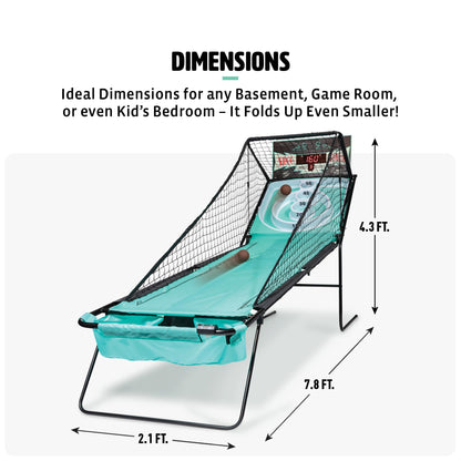 EastPoint Sports Steel Frame Skee-Ball Game with Electronic Scoring