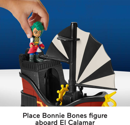 Fisher-Price Santiago of the Seas Bonnie Bones Pirate Figure and Ship Set