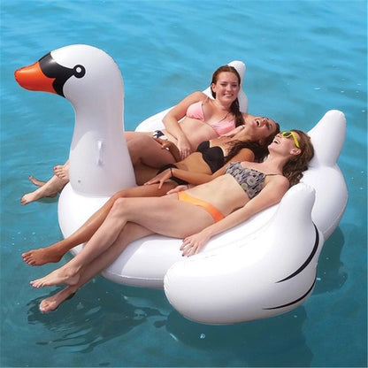 Lianshi Giant Inflatable White Swan Pool Float