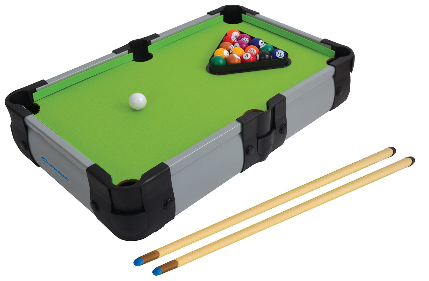 Schildkröt Mini Pool Table for Kids with Cues and Balls