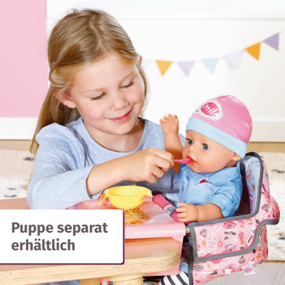 BABY Born Table Seat for Dolls, Practical and Hygienic
