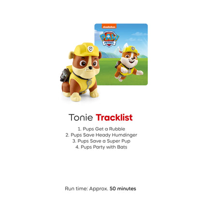 Tonies Rubble Audio Toy Figurine from PAW Patrol