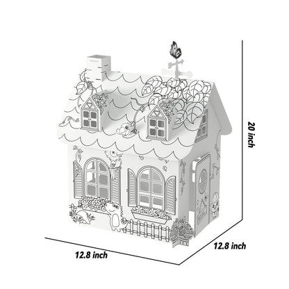 TENGZHEN DIY Cardboard Playhouse for Kids with Submarine Design