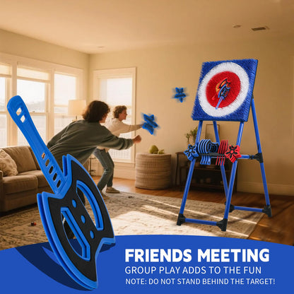 KAINOKAI 8-Piece Axe Throwing Set with Adjustable Bristle Target