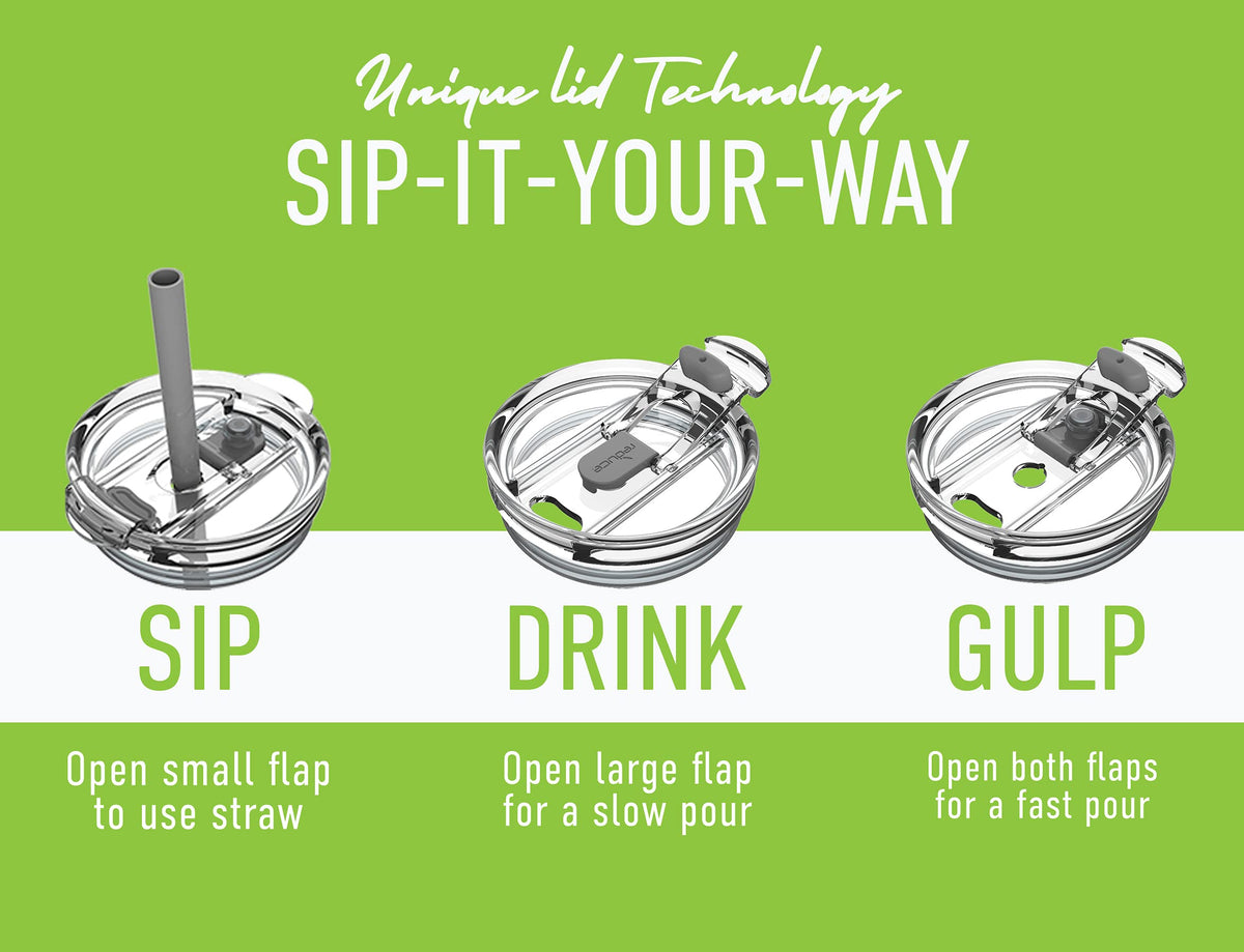 Reduce 40 oz Stainless Steel Tumbler with Handle and Straw