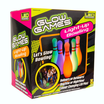 Glow in the Dark Bowling Set with LED Bowling Ball and Pins