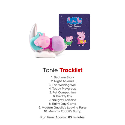 Tonies Peppa Pig Bedtime Stories Audio Toy Figurine