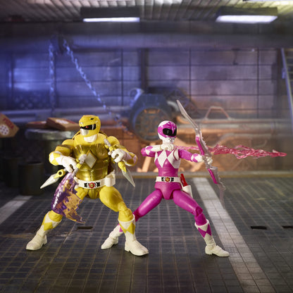 Hasbro MMPR/TMNT Lightning Mike and April Action Figure 2-Pack