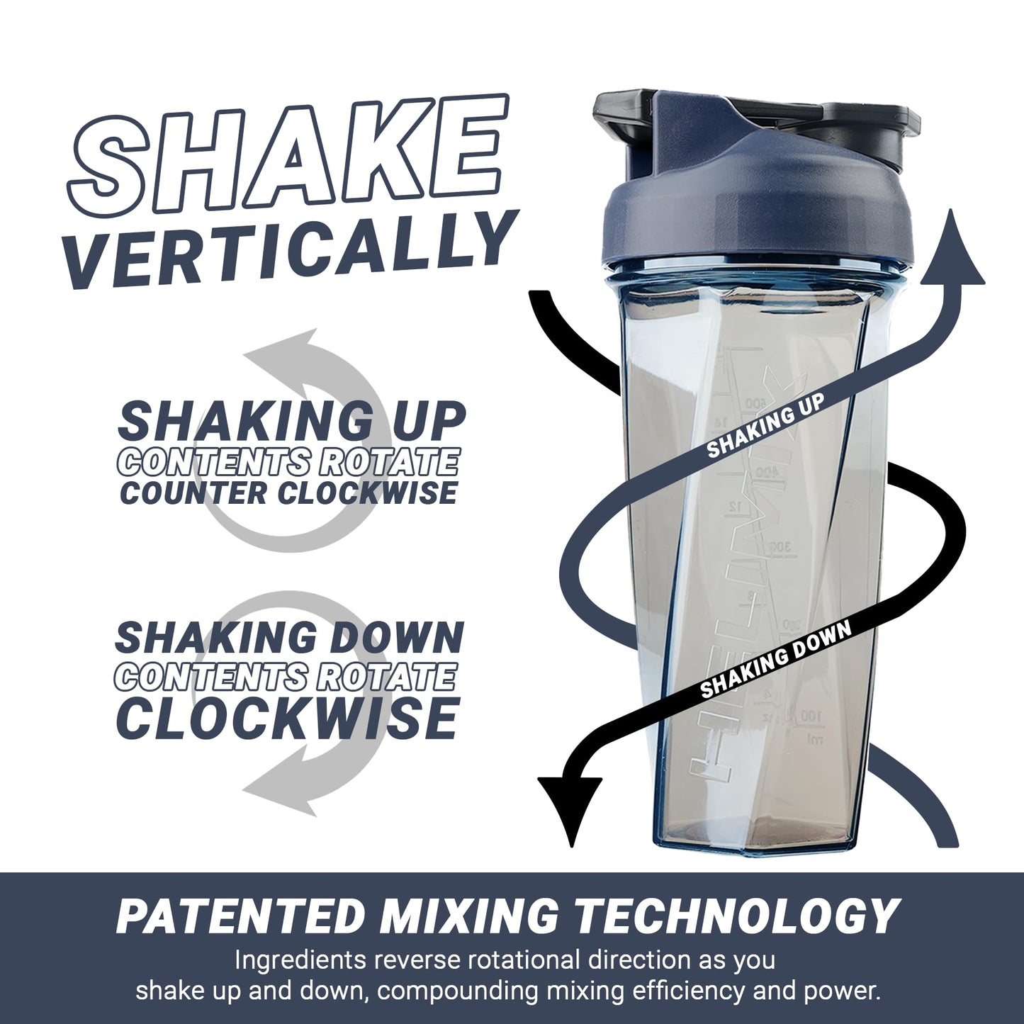 Helimix 2.0 Vortex Blender Shaker Bottle