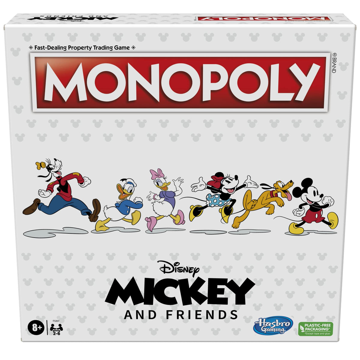 Monopoly Disney Mickey and Friends Edition Board Game with colorful gameboard and iconic Disney character tokens