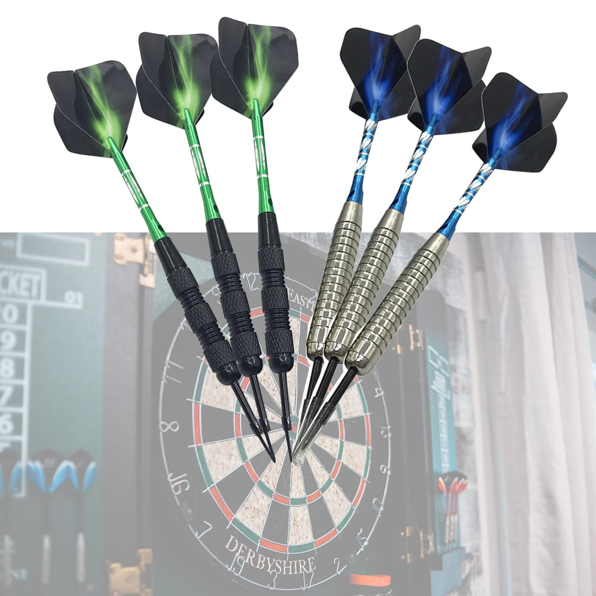 Saiyana 22g Steel Tip Darts Set for Beginners