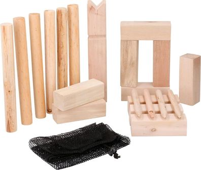 Outdoor KUBB Traditional Wooden Throwing Game