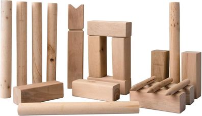 Outdoor KUBB Traditional Wooden Throwing Game