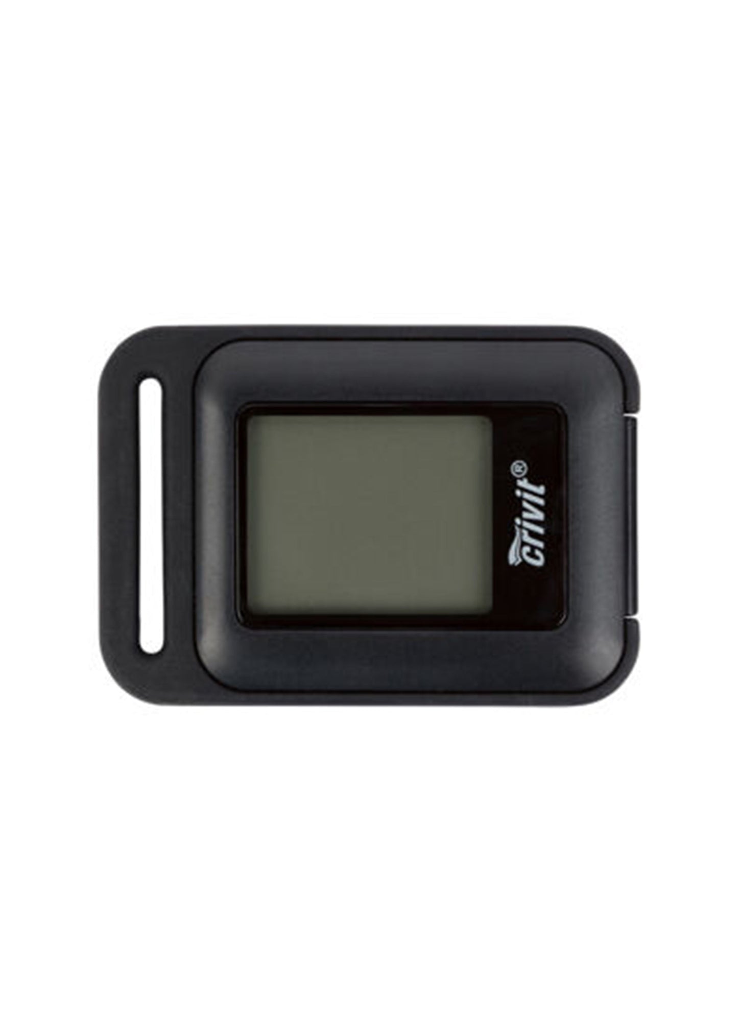 Crivit 3D sensor pedometer with LCD display, black color