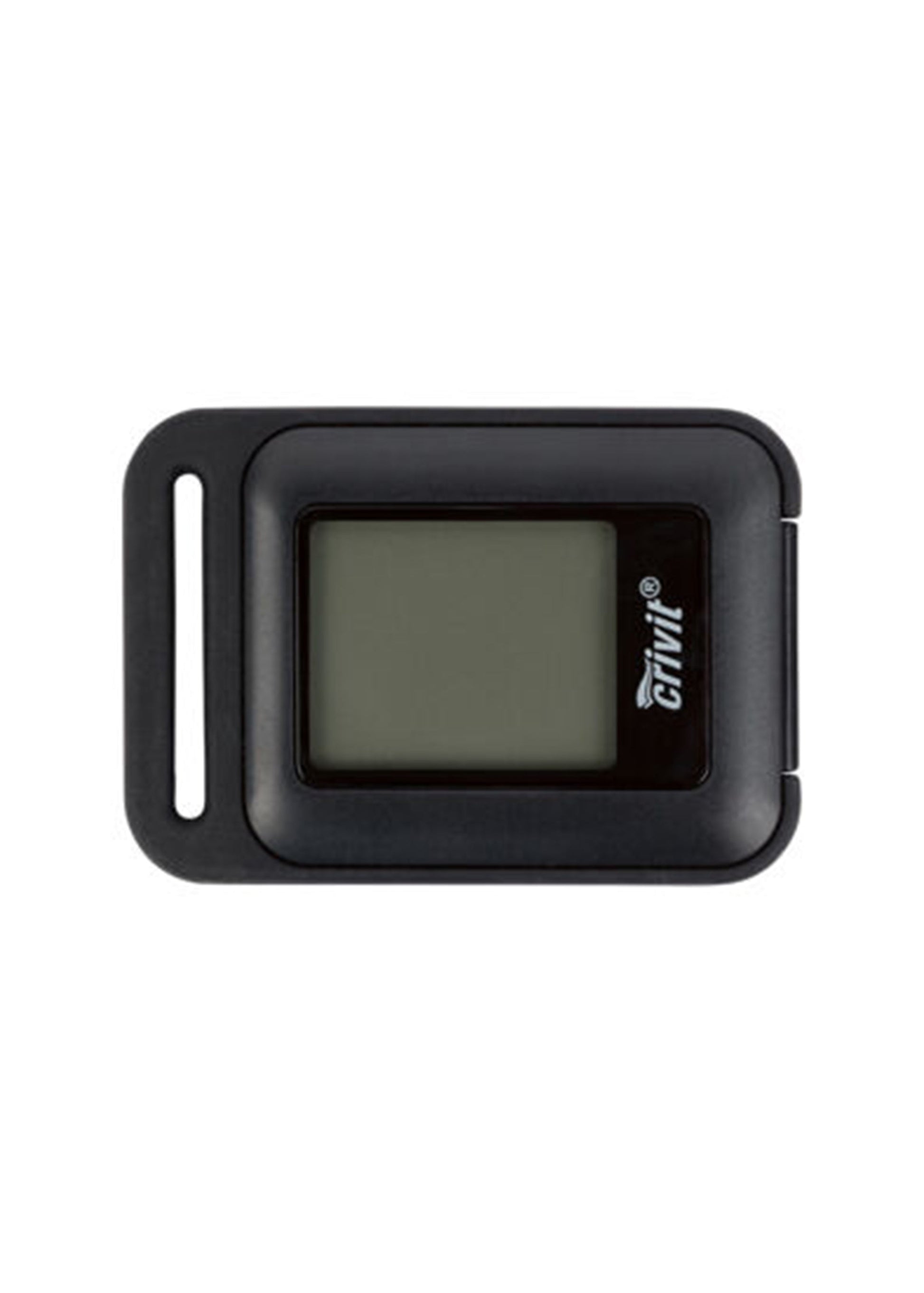 Crivit 3D sensor pedometer with LCD display, black color