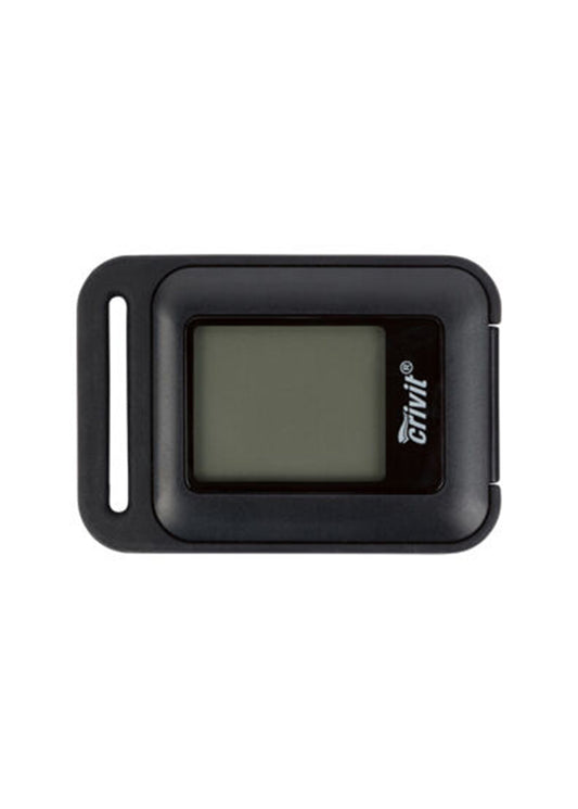 Crivit 3D sensor pedometer with LCD display, black color