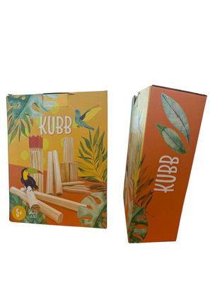 Outdoor KUBB Traditional Wooden Throwing Game