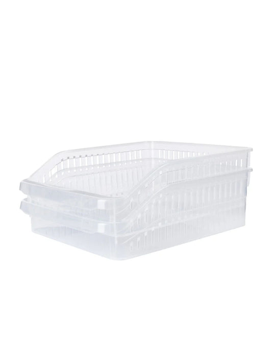 Set of 2 kitchen cabinet baskets from Livarno Home, suitable for food storage and refrigerator use
