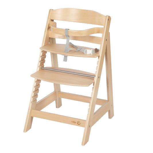 Roba Sit Up III high chair in natural/white, adjustable for children from 6 months to youth