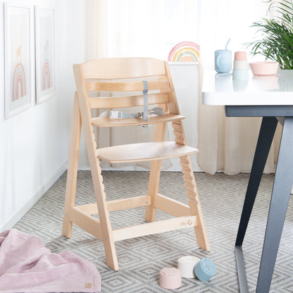 Roba Sit Up III Adjustable High Chair, Natural/White