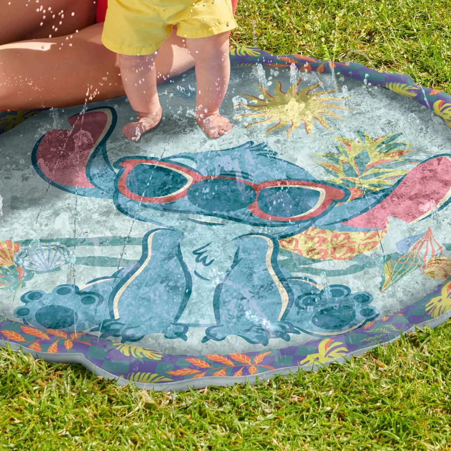 Disney Stitch Splash Mat - Interactive Water Fun