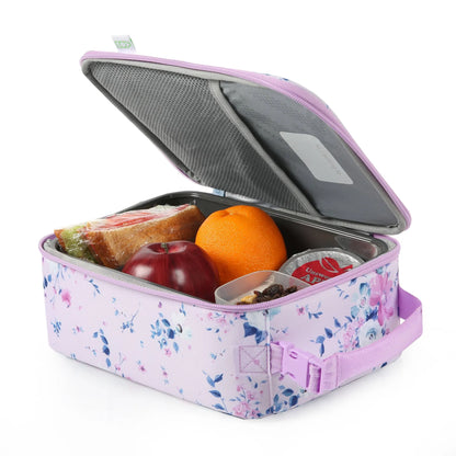 Fulton Bag Co. Floral Lilac Upright Lunch Bag
