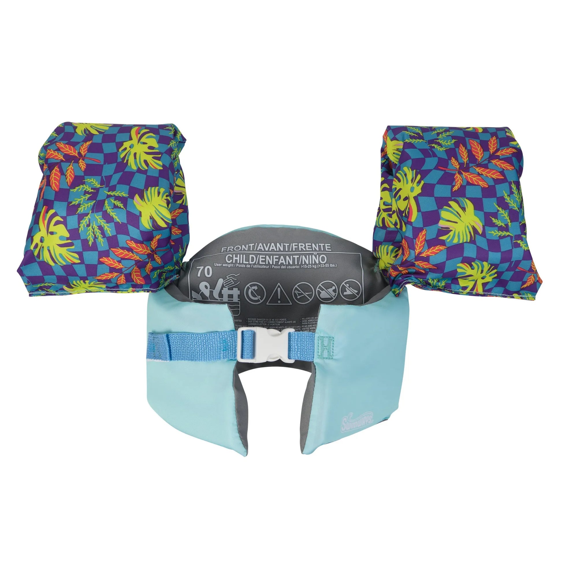 Disney Stitch Kids' PFD Swim Trainer Life Jacket Vest with adjustable buckle
