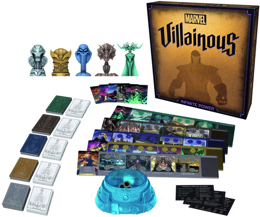 Ravensburger Marvel Villainous Board Game featuring Thanos, Hela, and other Marvel villains