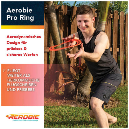 Aerobie Pro Flying Ring Throw Ring, 33 cm Diameter, Blue