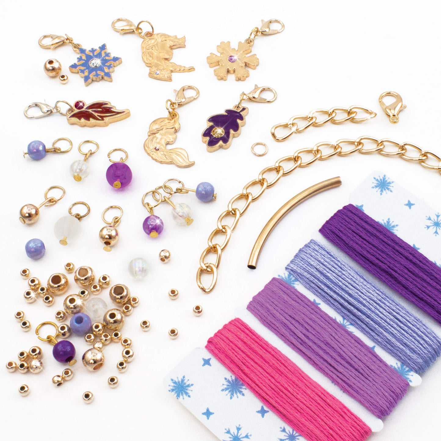Make It Real Disney Crystal Dreams Mega Set 2 in 1 Princess + Frozen DIY Bead Bracelet Kit