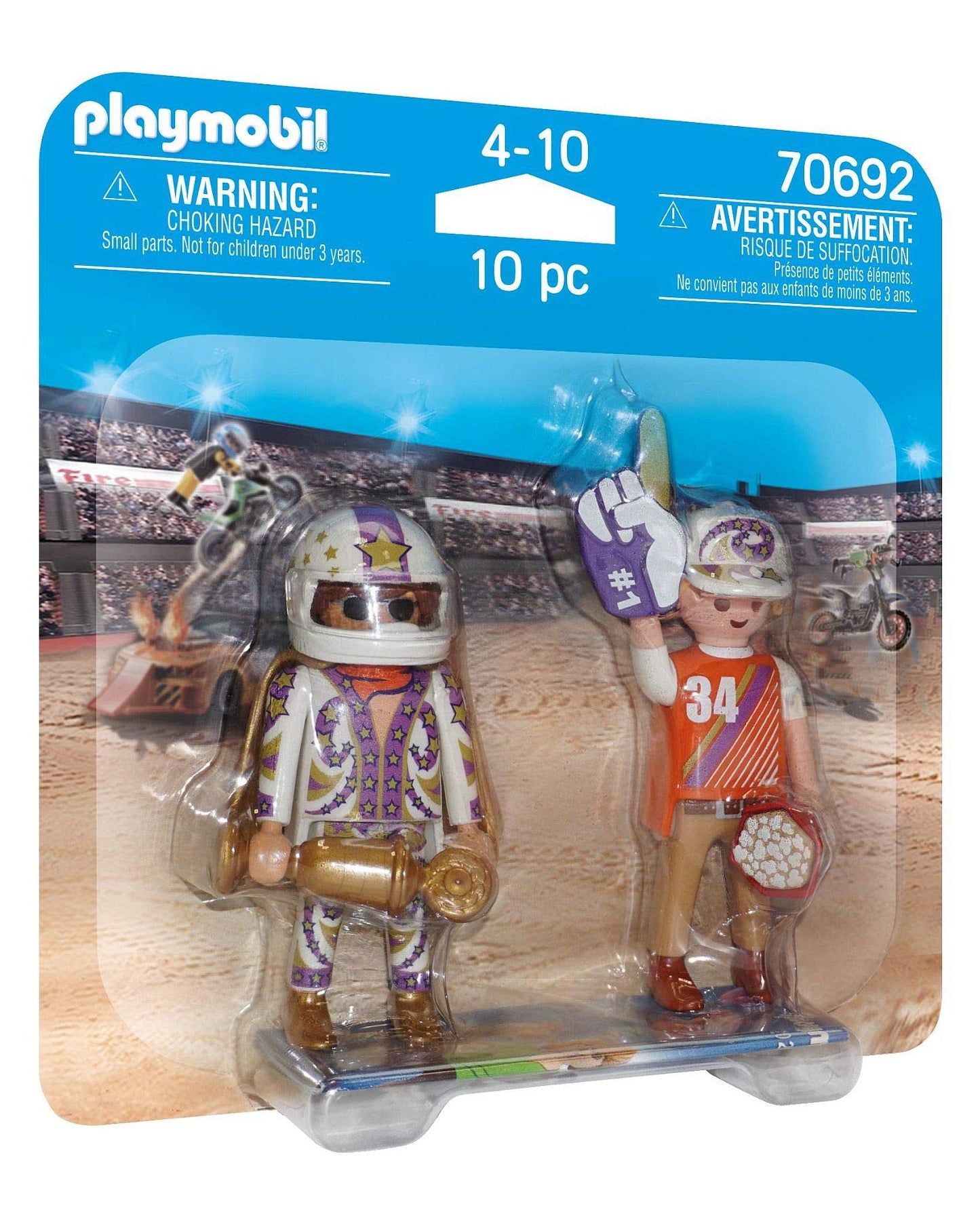 PLAYMOBIL Jurassic World Dinos Duo Pack with Raptor and Figure