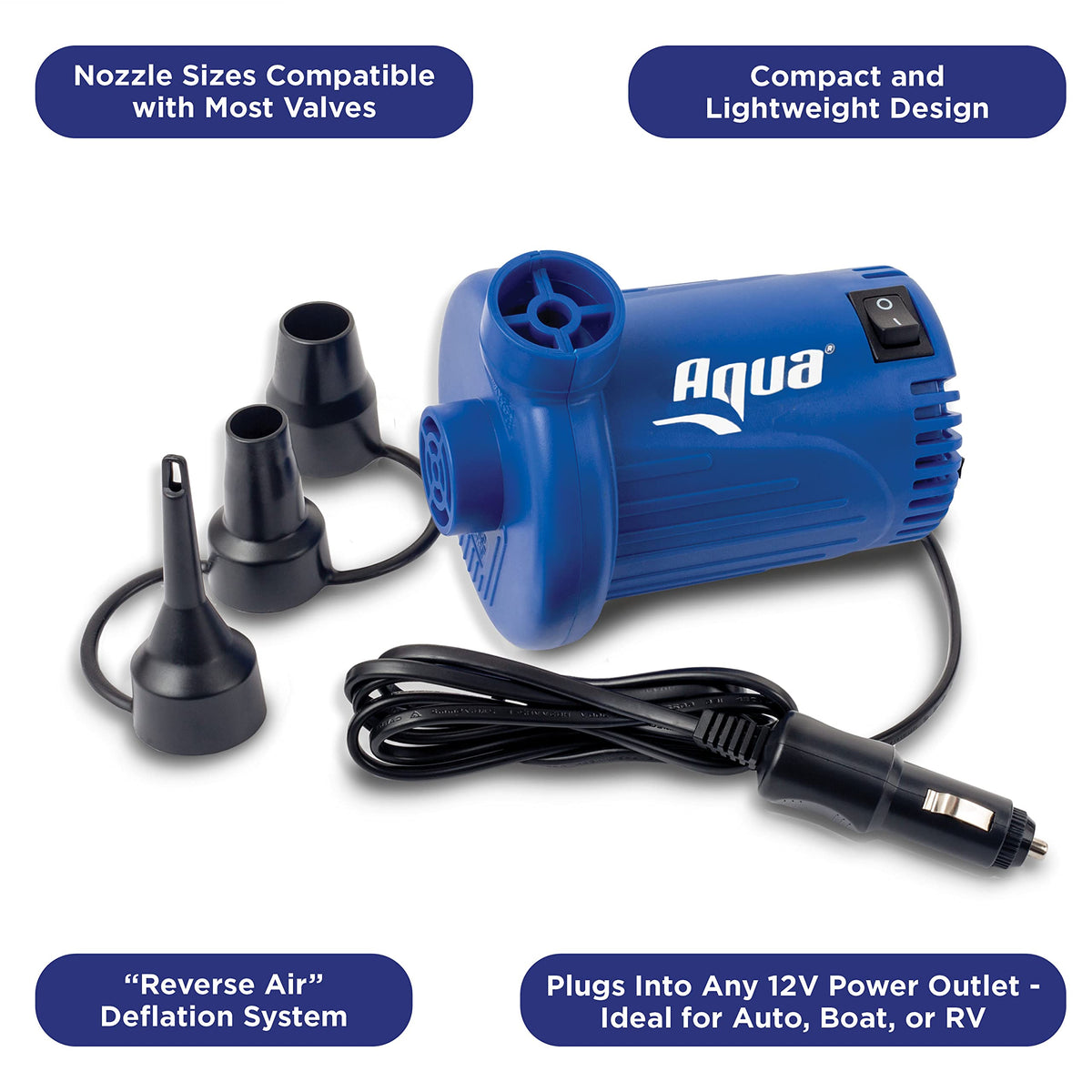 Aqua LEISURE 12V DC Electric Air Pump for Aqua Toys