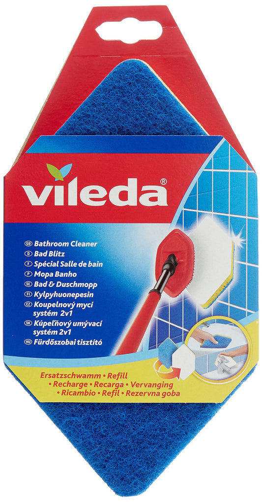 Vileda Bath Magic Mop Refill with hexagonal sponge for optimal bathroom cleaning
