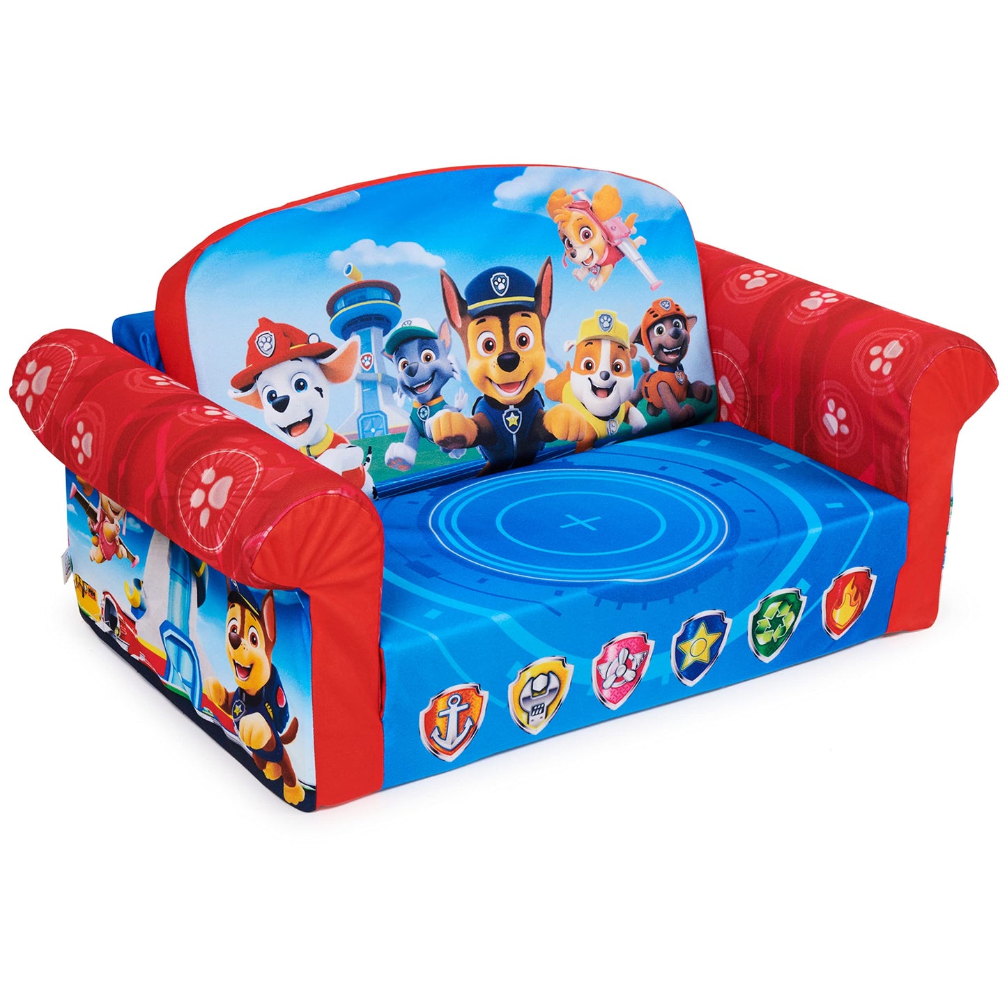 Paw Patrol Marshmallow Children's Convertible Sofa with Bed Function