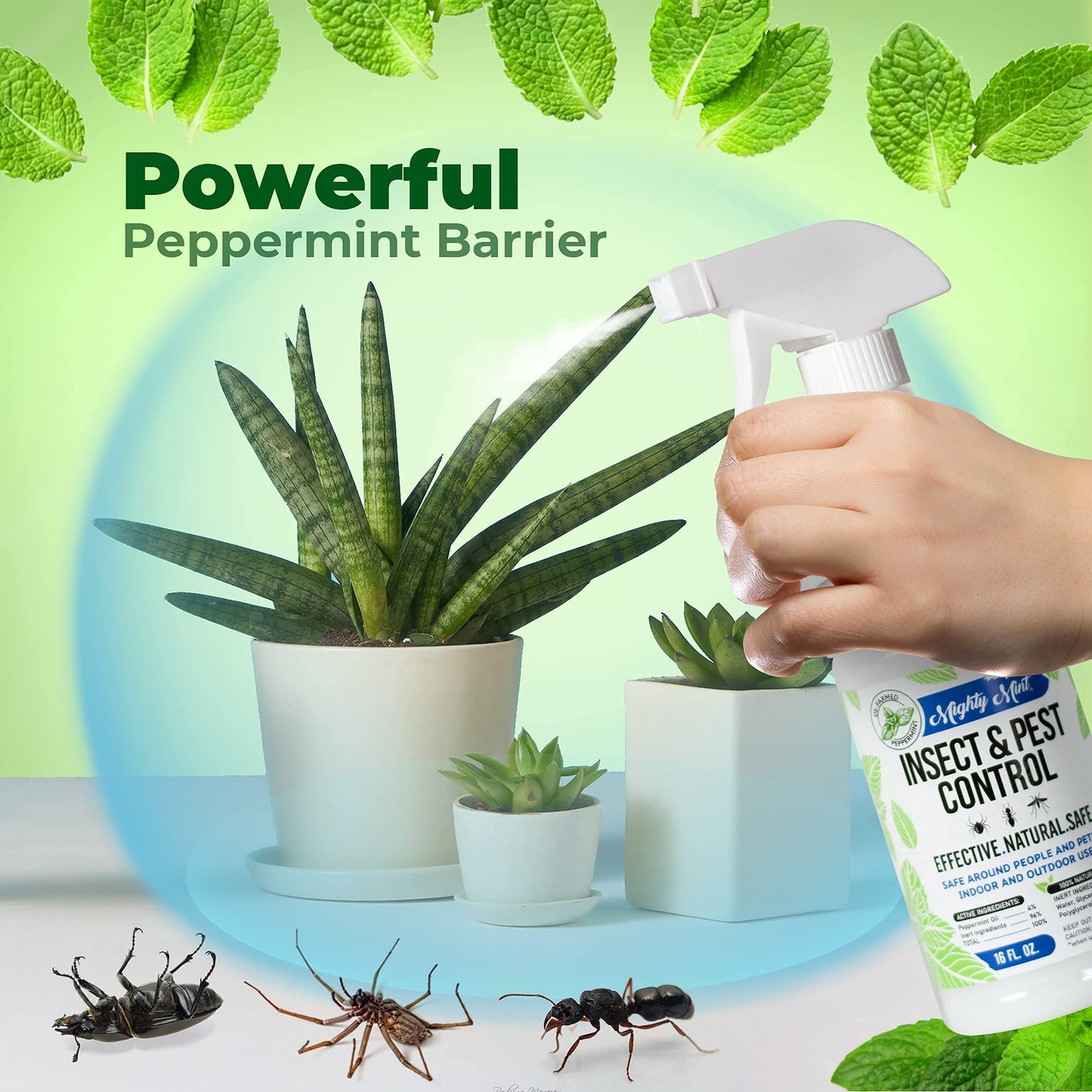 Mighty Mint 8 oz Peppermint Insect and Pest Control Concentrate