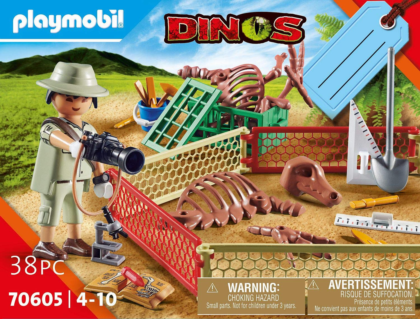 PLAYMOBIL Palaeontologist Dinosaur Themed Playset